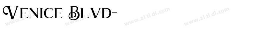Venice Blvd字体转换